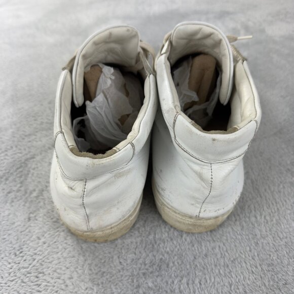 Common Projects Men's Size 13 US/46 EU Achilles Hi-Top White Leather Sneakers - Picture 10 of 13